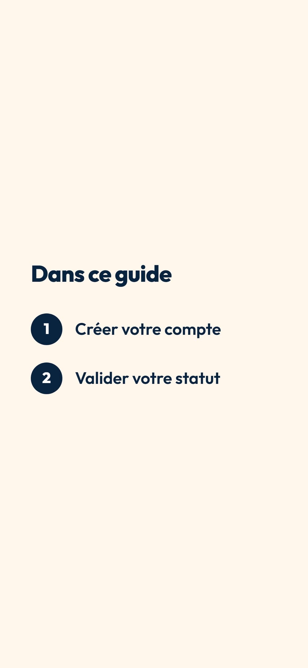 Aperçu de la vidéo : S'inscrire et valider son statut